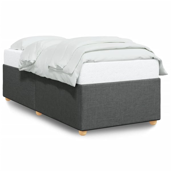 vidaXL Sengeramme uden madras Mørkegrå 100x200 cm Stof