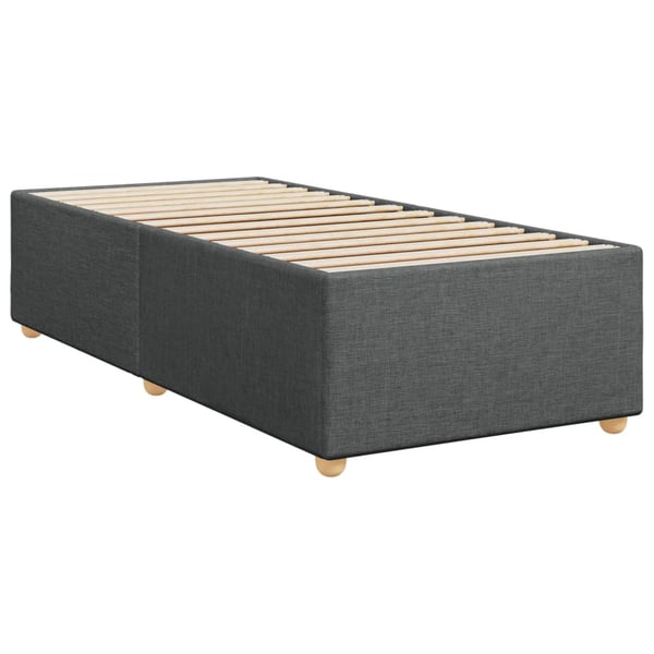 vidaXL Sengeramme uden madras Mørkegrå 100x200 cm Stof