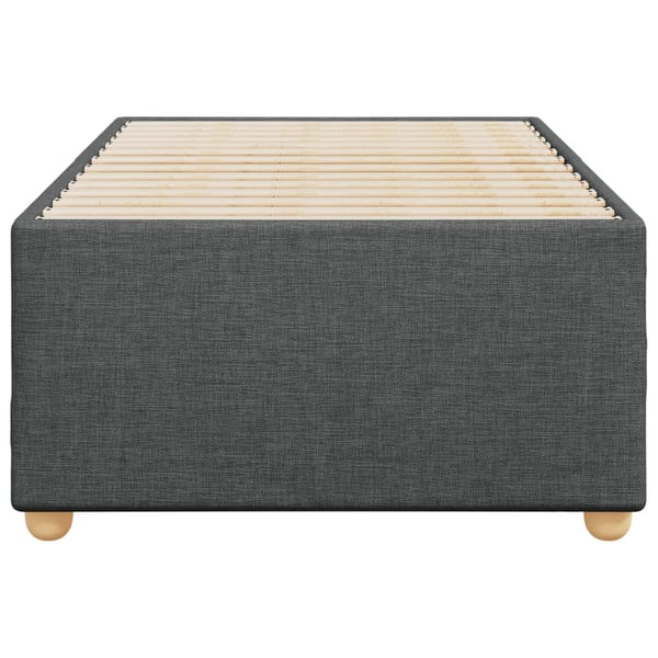 vidaXL Sengeramme uden madras Mørkegrå 100x200 cm Stof