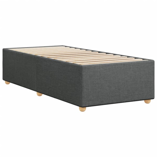 vidaXL Sengeramme uden madras Mørkegrå 100x200 cm Stof