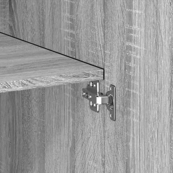 vidaXL Highboard grå sonoma 80x42,5x185 cm konstruert tre