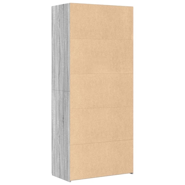 vidaXL Highboard grå sonoma 80x42,5x185 cm konstruert tre