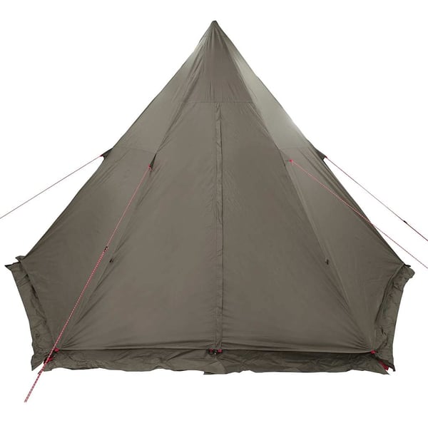 vidaXL Familietelt for camping 6 personer brun vanntett