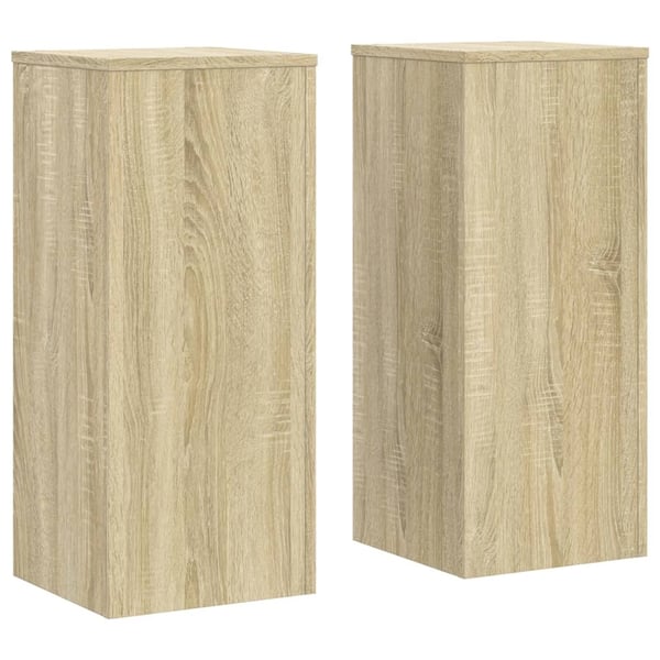 vidaXL Plantestativer 2 stk sonoma eik 30x30x70 cm konstruert tre