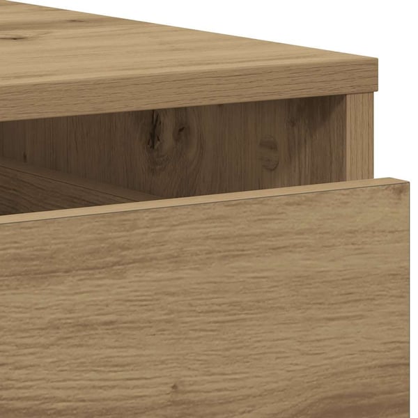 vidaXL Kommode artisan eik 60x41x76 cm konstruert tre