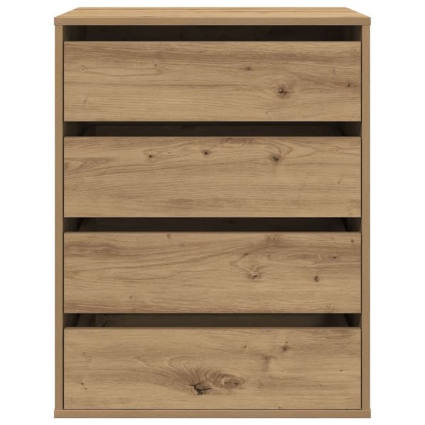 vidaXL Kommode artisan eik 60x41x76 cm konstruert tre