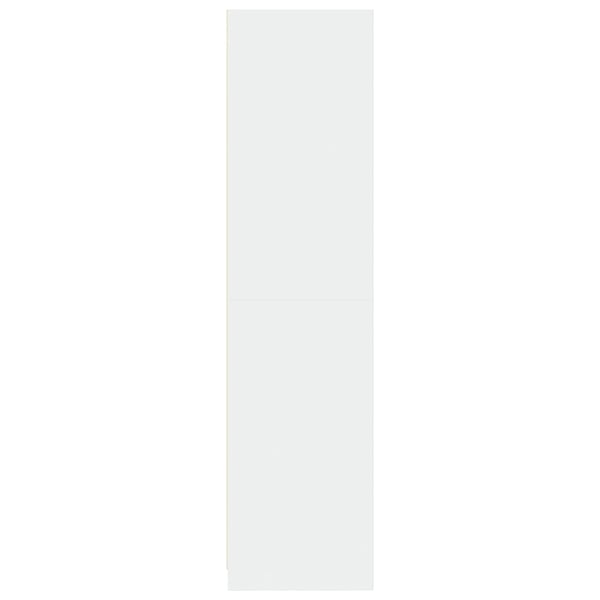 vidaXL Garderobeskap hvit 100x50x200 cm sponplate