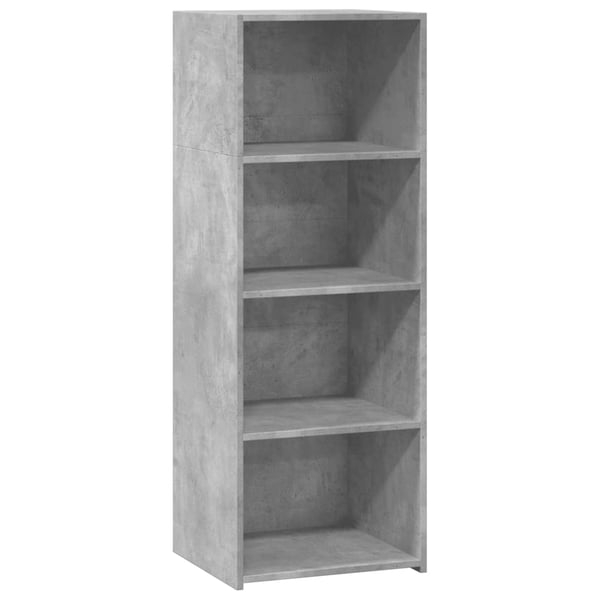 vidaXL Hylle betonggrå 45x41x124 cm konstruert tre