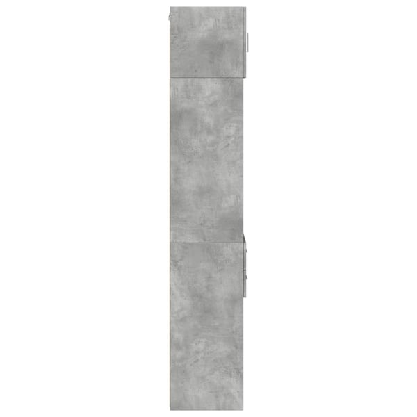 vidaXL Smalt oppbevaringsskap betonggrå 40x42,5x225 cm konstruert tre