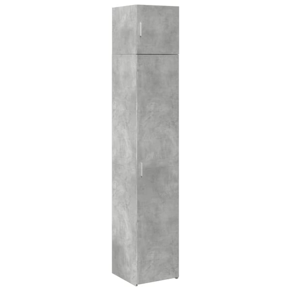 vidaXL Förvaringsskåp smalt betonggrå 40x42,5x225 cm konstruerat trä