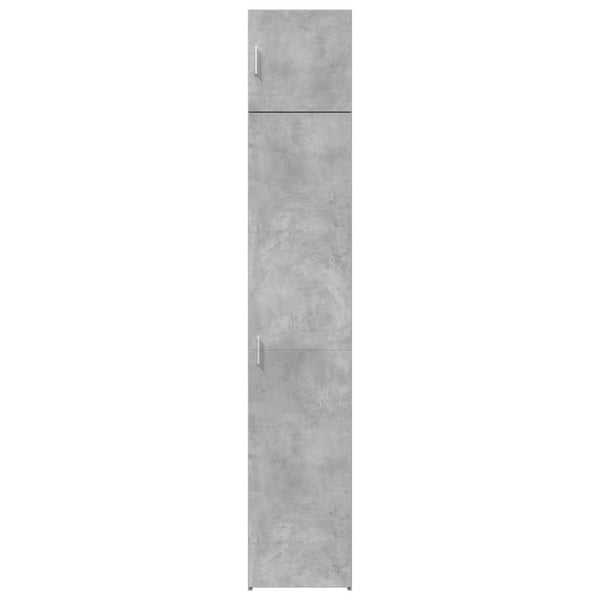 vidaXL skab 40x42,5x225 cm smalt konstrueret træ betongrå