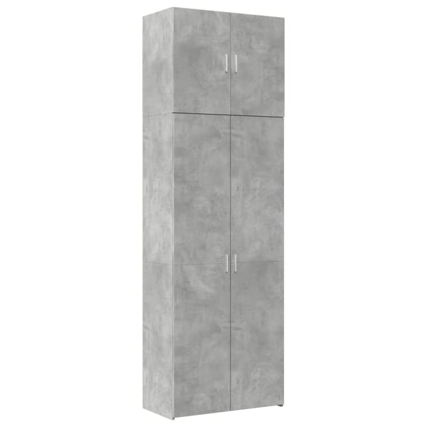 vidaXL Highboard betonggrå 80x42,5x249 cm konstruert tre