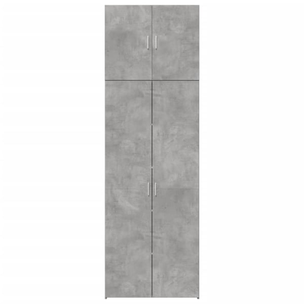 vidaXL Highboard betonggrå 80x42,5x249 cm konstruert tre