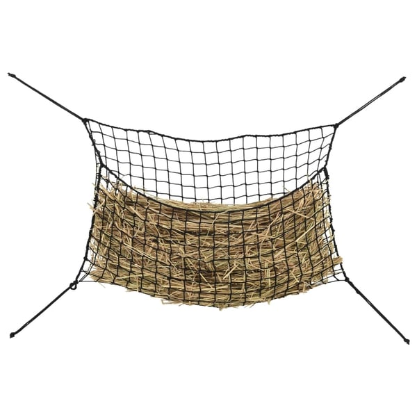 vidaXL Høynett 2 stk rektangulær svart 150x90 cm PP
