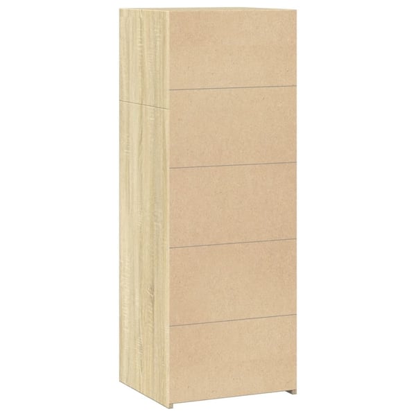 vidaXL Hylle sonoma eik 45x41x124 cm konstruert tre