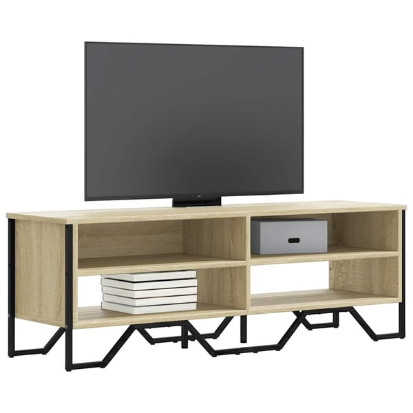 vidaXL TV-benk sonoma eik 122x34x41 cm konstruert tre