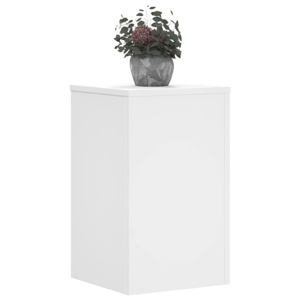 vidaXL Kasvitelineet 2 kpl valkoinen 30x30x50 cm tekninen puu