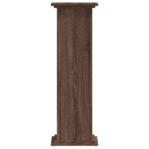 vidaXL Plantestativ brun eik 33x33x100 cm konstruert tre