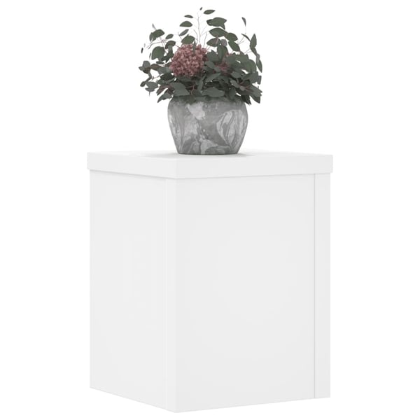 vidaXL Plantestativer 2 stk hvit 15x15x20 cm konstruert tre