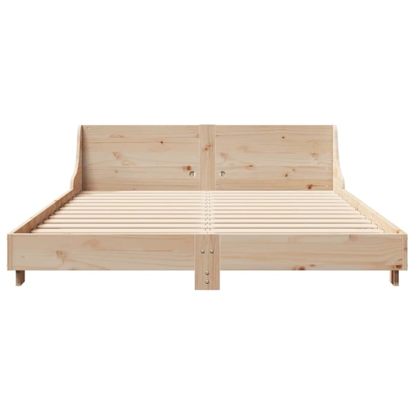 vidaXL Sengeramme uten madrass 120x190 cm heltre furu