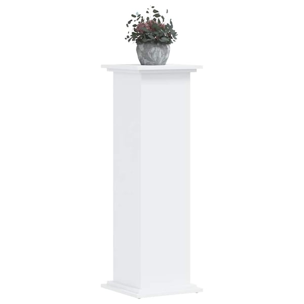 vidaXL Växtställ vit 33x33x100 cm konstruerat trä