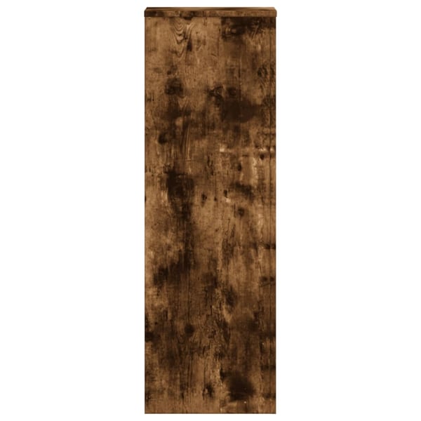 vidaXL Plantestativer 2 stk røkt eik 33x33x100 cm konstruert tre