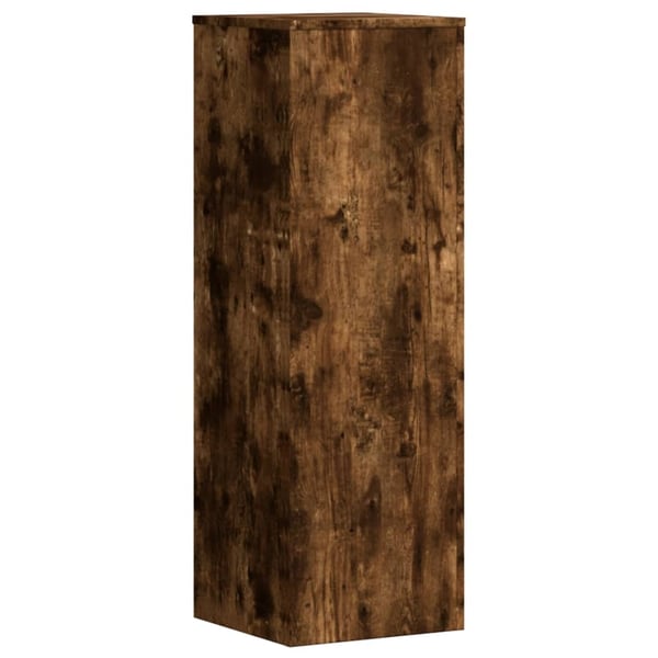 vidaXL Plantestativer 2 stk røkt eik 33x33x100 cm konstruert tre