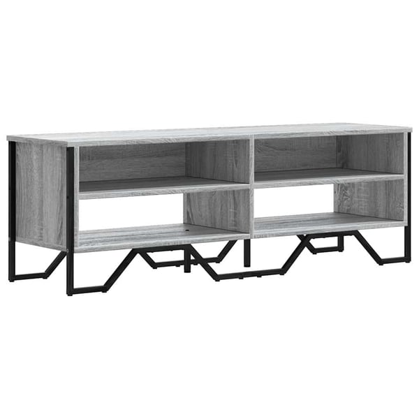 vidaXL TV-benk grå sonoma 122x34x41 cm konstruert tre