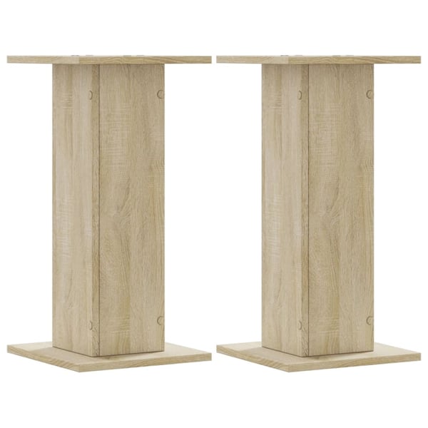 vidaXL Plantestativer 2 stk sonoma eik 30x30x60 cm konstruert tre