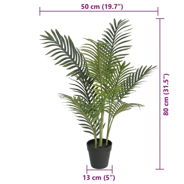 vidaXL Kunstig palmetre grønn 80 cm PP