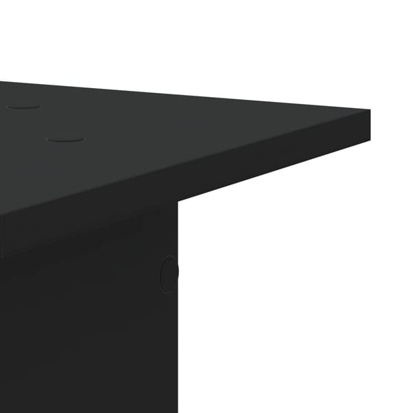 vidaXL Høyttalerstativ 2 stk svart 30x30x80 cm konstruert tre