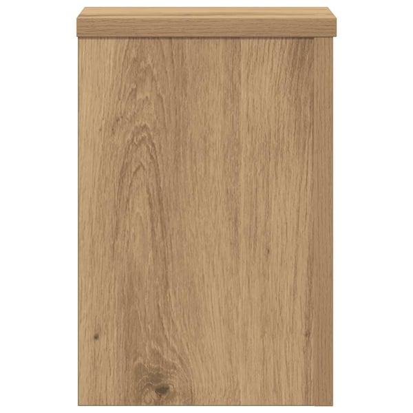 vidaXL Plantestativer 2 stk artisan eik 20x20x30 cm konstruert tre