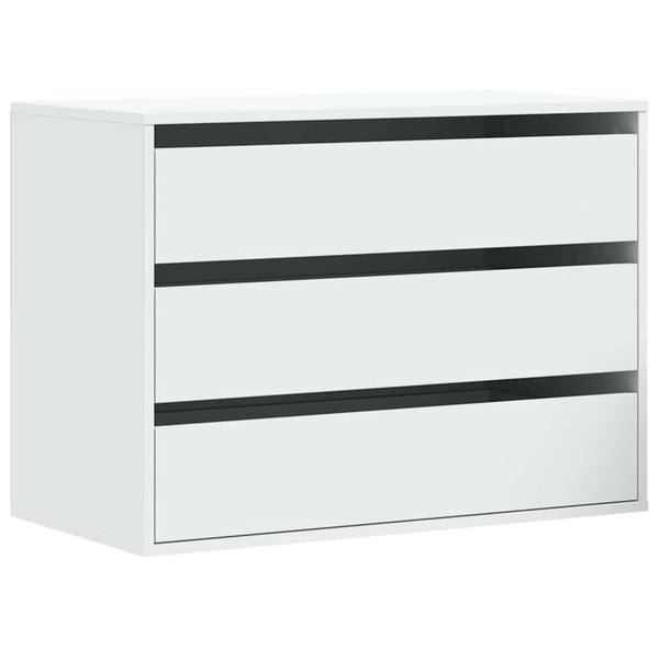 vidaXL Kommode hvit 80x41x58 cm konstruert tre