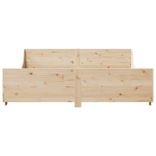 vidaXL Sengeramme uten madrass 180x200 cm heltre furu