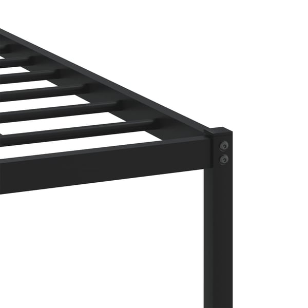 vidaXL Sengeramme i metall uten madrass brun eik 160x200 cm