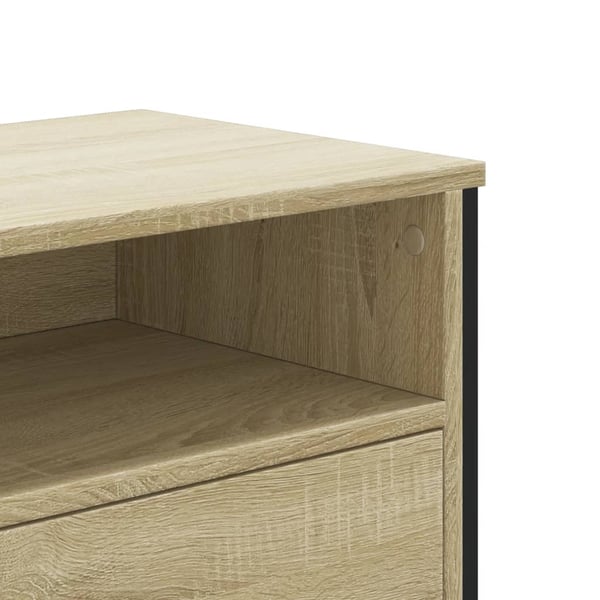 vidaXL TV-benk sonoma eik 122x34x41 cm konstruert tre