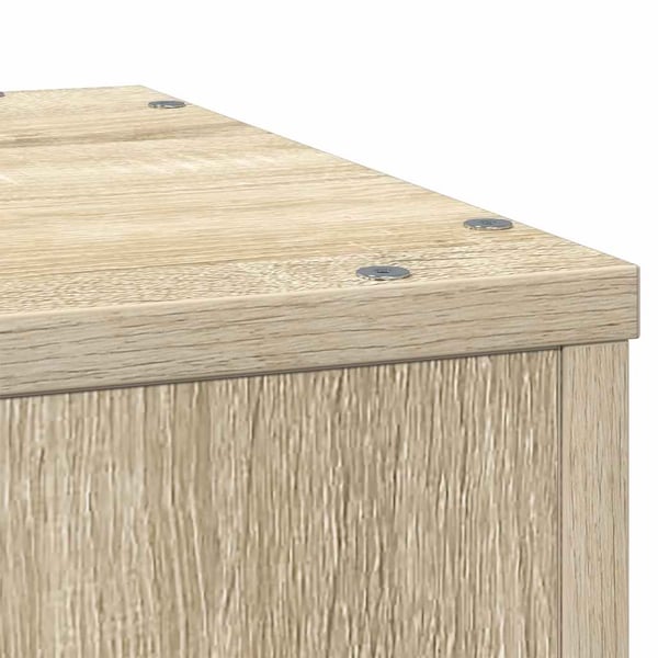 vidaXL Plantestativ sonoma eik 33x33x100 cm konstruert tre