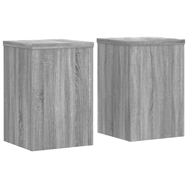 vidaXL Plantestativer 2 stk grå sonoma 20x20x30 cm konstruert tre
