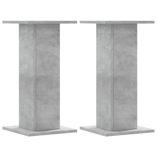 vidaXL Plantestativer 2 stk betonggrå 30x30x60 cm konstruert tre