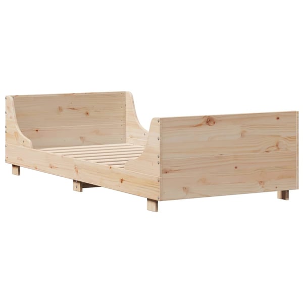 vidaXL Sengeramme uten madrass 100x200 cm heltre furu