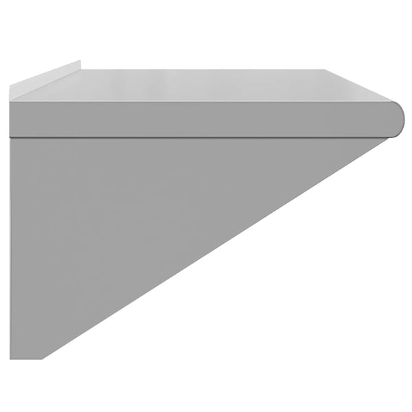 vidaXL Vegghylle 100x45x31 cm sølv rustfritt stål