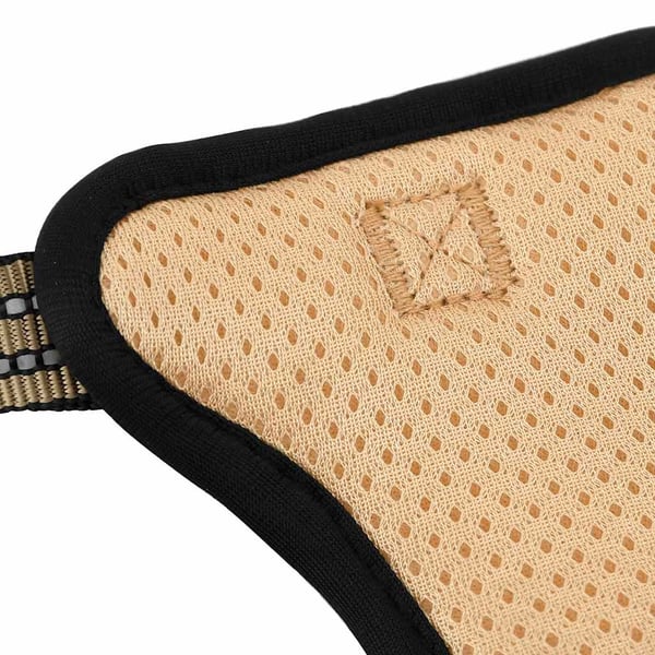 vidaXL Hundesele med reflekterende striper justerbar brun L