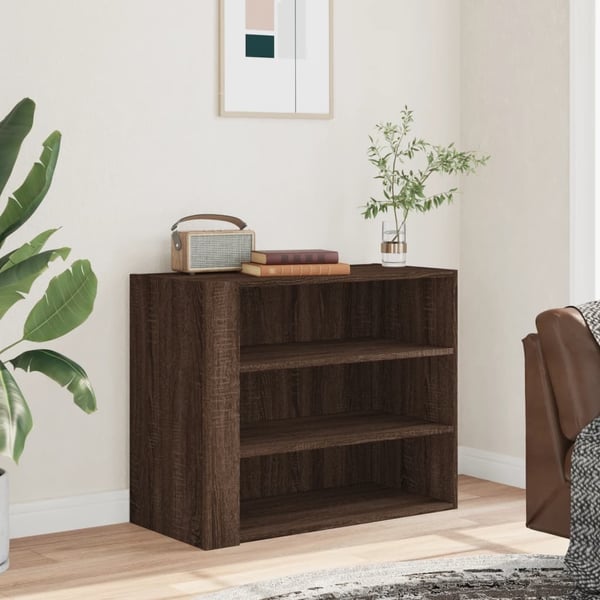 vidaXL Veggskap brun eik 75x35x60 cm konstruert tre