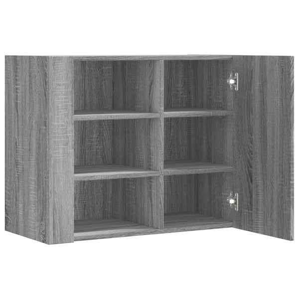 vidaXL Veggskap grå sonoma 75x35x60 cm konstruert tre
