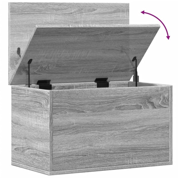 vidaXL Oppbevaringsboks grå sonoma 60x35x35 cm konstruert tre
