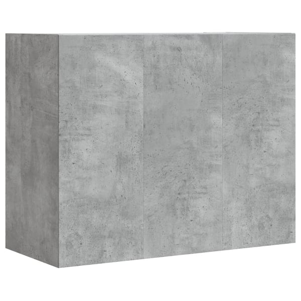 vidaXL Seinäkaappi betoninharmaa 75x35x60 cm tekninen puu