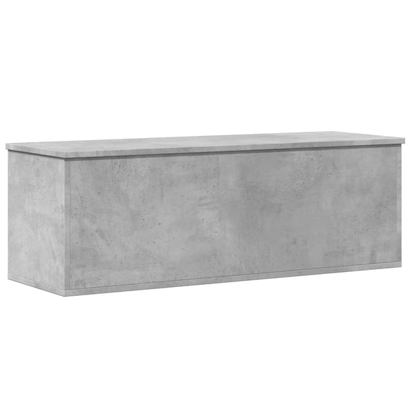 vidaXL Oppbevaringsboks betonggrå 102x35x35 cm konstruert tre