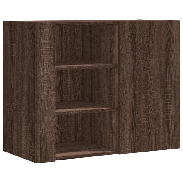 vidaXL Veggskap brun eik 75x35x60 cm konstruert tre