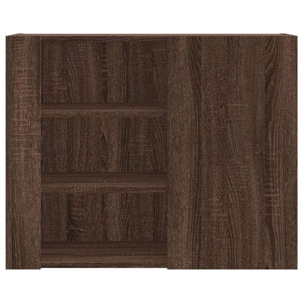 vidaXL Veggskap brun eik 75x35x60 cm konstruert tre