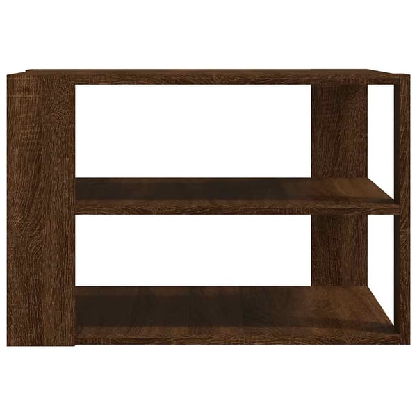 vidaXL Salongbord brun eik 58x58x40 cm konstruert tre